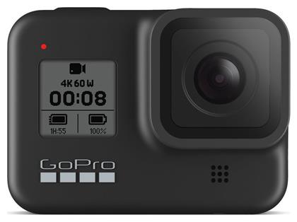 GoPro Hero8 Action Camera 4K Ultra HD με WiFi Μαύρη με Οθόνη 2''
