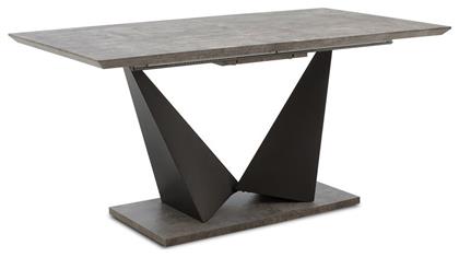 Gordon Τραπεζαρίας Επεκτεινόμενο Γκρι 160+40x90x75εκ. 093-000008