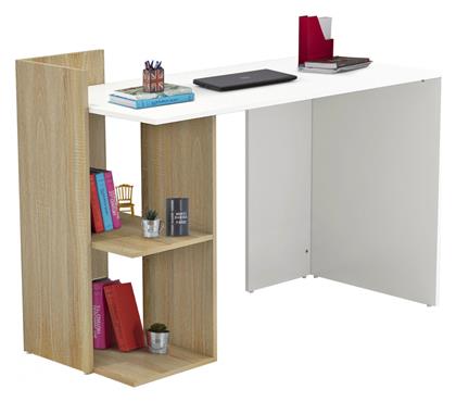 Γραφείο Syndya με Βιβλιοθήκη 112x55x85εκ. Sonoma / Λευκό