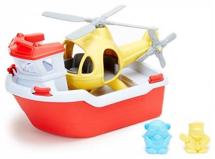 Green Toys Βαρκούλα Μπάνιου με Ελικόπτερο για 24+ Μηνών