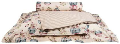 Greenwich Polo Club Essential Collection 8814 Σετ Σεντόνια Μονά Βαμβακερά Cream 260x170cm 3τμχ