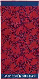 Greenwich Polo Club Πετσέτα Θαλάσσης Μπορντό 170x90εκ.