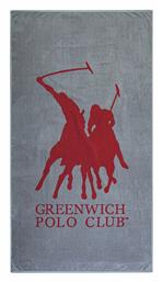 Greenwich Polo Club Πετσέτα Θαλάσσης Βαμβακερή Γκρι