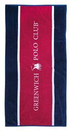 Greenwich Polo Club Πετσέτα Θαλάσσης Βαμβακερή Κόκκινη