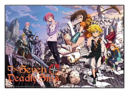 Grupo Erik Σουμέν Μονό Πλαστικό The Seven Deadly Sins Πολύχρωμο 49.5x34.5cm