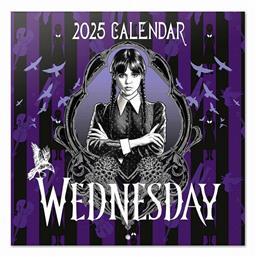 Grupo Erik Wednesday Ημερήσιο Επιτοίχιο Ημερολόγιο 2025 30x30εκ.