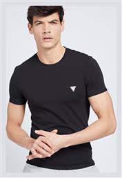 Guess Ανδρικό T-shirt Μαύρο Μονόχρωμο