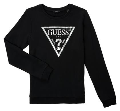 Guess Fleece Παιδικό Φούτερ Μαύρο