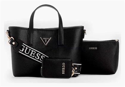 Guess Latona Mini Σετ Γυναικεία Τσάντα Tote Χειρός Μαύρη από το Modivo