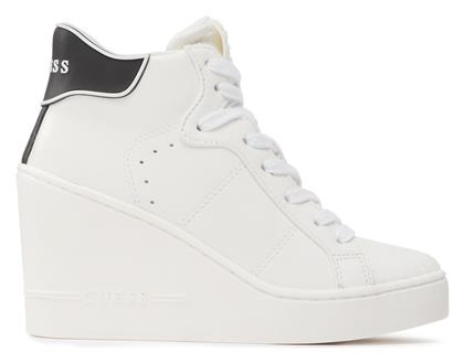 Guess Γυναικεία Wedges Λευκά