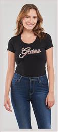 Guess Γυναικείο T-shirt Μαύρο