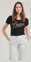 Guess Γυναικείο T-shirt Μαύρο