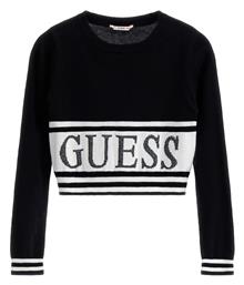 Guess Παιδικό Χειμερινό Crop Top Μακρυμάνικο Μαύρο