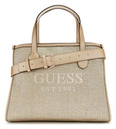 Guess Silvana Γυναικεία Τσάντα Tote Χειρός Χρυσή