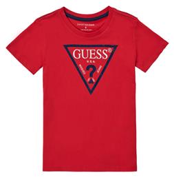 Guess Theronn Παιδικό T-shirt Κόκκινο από το Spartoo