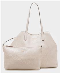 Guess 'vikky Ii' Γυναικεία Τσάντα Tote Χειρός Λευκή από το Tsakiris Mallas