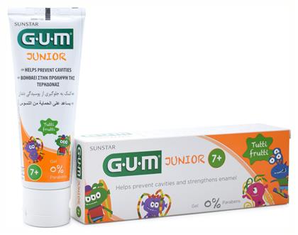 GUM Οδοντόκρεμα Junior 50ml με Γεύση Tutti-Frutti για 7+ χρονών