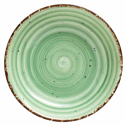 Güral Porselen Avanos Πιάτο Βαθύ από Πορσελάνη Green με Διάμετρο 20cm