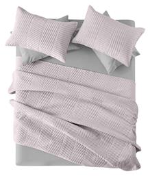 Guy Laroche Bone Σετ Κουβερλί Υπέρδιπλο Microfiber Bone Sepia 220x240cm 2τμχ