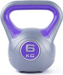 Gymnastik GM2047B-6 Kettlebell από PVC 6kg Γκρι