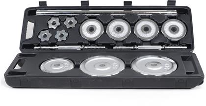 Gymnastik Gymnastik GM2342C Αλτήρες Σετ με Μπάρα Συνολικού Βάρους 30kg σε Βαλιτσάκι