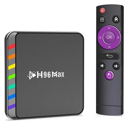 H96 TV Box Μax 4K UHD με WiFi 4GB RAM και 32GB Αποθηκευτικό Χώρο με Λειτουργικό Android