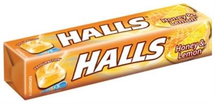 Halls Καραμέλες Calm με Γεύση Μέλι / Λεμόνι Χωρίς Ζάχαρη 32gr