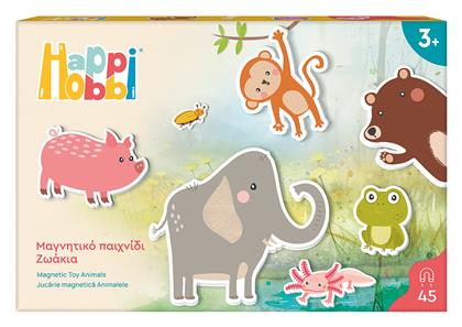 HappiHobbi Μαγνητικό Παιχνίδι Κατασκευών για Παιδιά 3+ Ετών