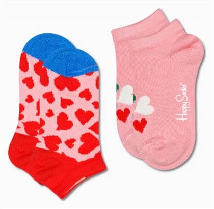 Happy Socks Παιδικά Σοσόνια Kids Hearts Ροζ 2 Ζευγάρια από το Favela