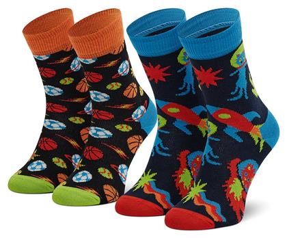 Happy Socks Παιδικές Κάλτσες Μακριές 2 Ζευγάρια
