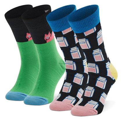 Happy Socks Παιδικές Κάλτσες Μακριές Πολύχρωμες 2 Ζευγάρια