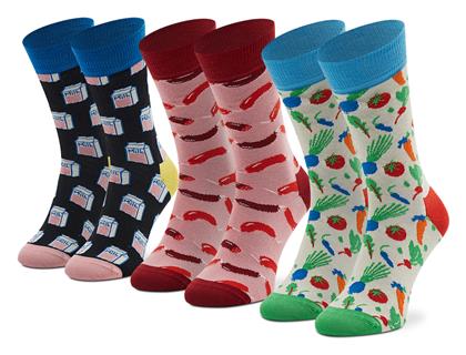 Happy Socks Unisex Κάλτσες με Σχέδια Πολύχρωμες 3Pack