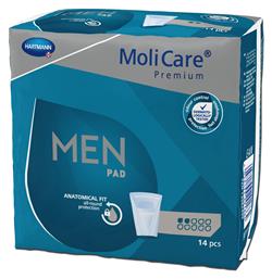 Hartmann MoliCare Premium Men Pad Ανδρικές Σερβιέτες Ακράτειας Ελαφριάς Ροής 2 Σταγόνες 14τμχ από το Pharm24