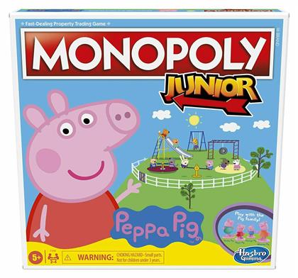 Hasbro Επιτραπέζιο Παιχνίδι Monopoly Junior Peppa Pig για 2-4 Παίκτες 5+ Ετών από το BlablaToys