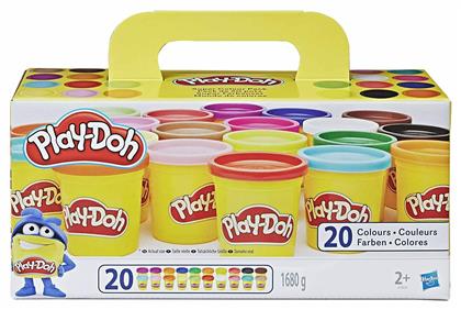 Hasbro Play-Doh 20 Βαζάκια Πλαστελίνης Super Color για 2+ Ετών