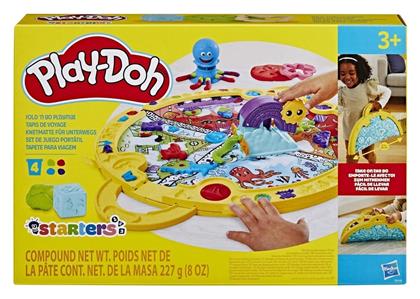 Hasbro Play-Doh Πλαστελίνη - Παιχνίδι Fold N Go Playmat για 3+ Ετών, 4τμχ από το Toyscenter