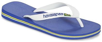 Havaianas Brasil Logo Flip Flops σε Λευκό Χρώμα