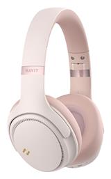 Havit H630BT PRO Ασύρματα/Ενσύρματα Over Ear Ακουστικά με 50 ώρες Λειτουργίας Ροζ