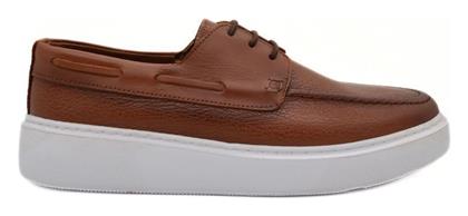 Hawkins Premium Ανδρικά Boat Shoes σε Καφέ Χρώμα