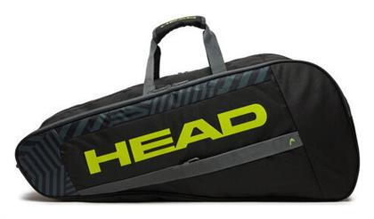Head Base Racquet Τσάντα Ώμου / Χειρός Τένις 9 Ρακετών Μαύρη