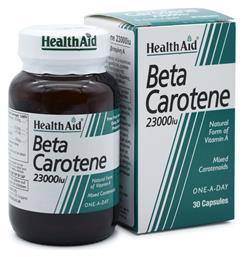 Health Aid Beta Carotene Βιταμίνη για τo Δέρμα 23000iu Πορτοκάλι 30 κάψουλες