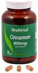 Health Aid Cinnamon 850mg 30 κάψουλες από το Pharm24