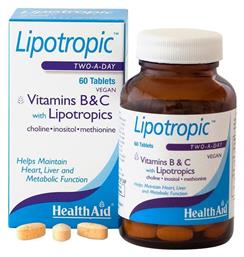 Health Aid Lipotropic with Vitamins B & C 60 ταμπλέτες
