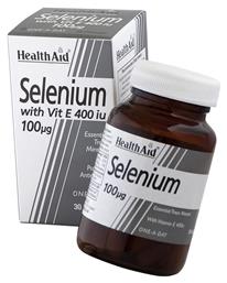 Health Aid Selenium 100mg & Vitamin E 30 κάψουλες από το Pharm24