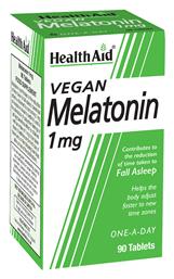 Health Aid Vegan Melatonin 1mg Συμπλήρωμα για τον Ύπνο 90 ταμπλέτες