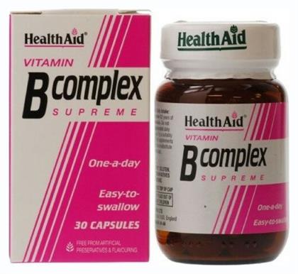 Health Aid Vitamin B Complex Supreme 30 caps Βιταμίνη 30 x 1 κάψουλες 30τμχ από το Pharm24
