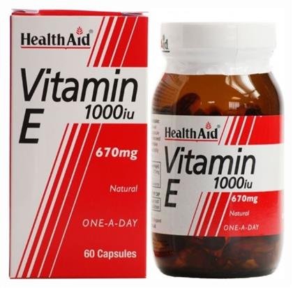 Health Aid Vitamin E Βιταμίνη 1000iu 670mg 30 x 1 κάψουλες