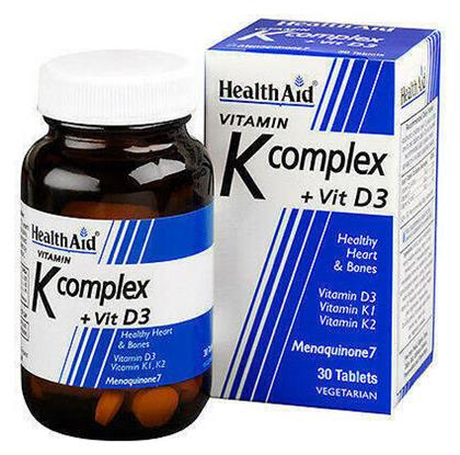 Health Aid Vitamin K Complex + Vit D3 30 κάψουλες από το Pharm24