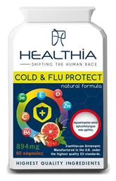 Healthia Cold Flu Protect 894mg 60 κάψουλες