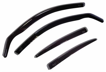 Heko Σετ Ανεμοθραύστες Αυτοκινήτου Μπροστινοί και Πίσω Σκούρο Φιμέ για Opel Mokka 4τμχ